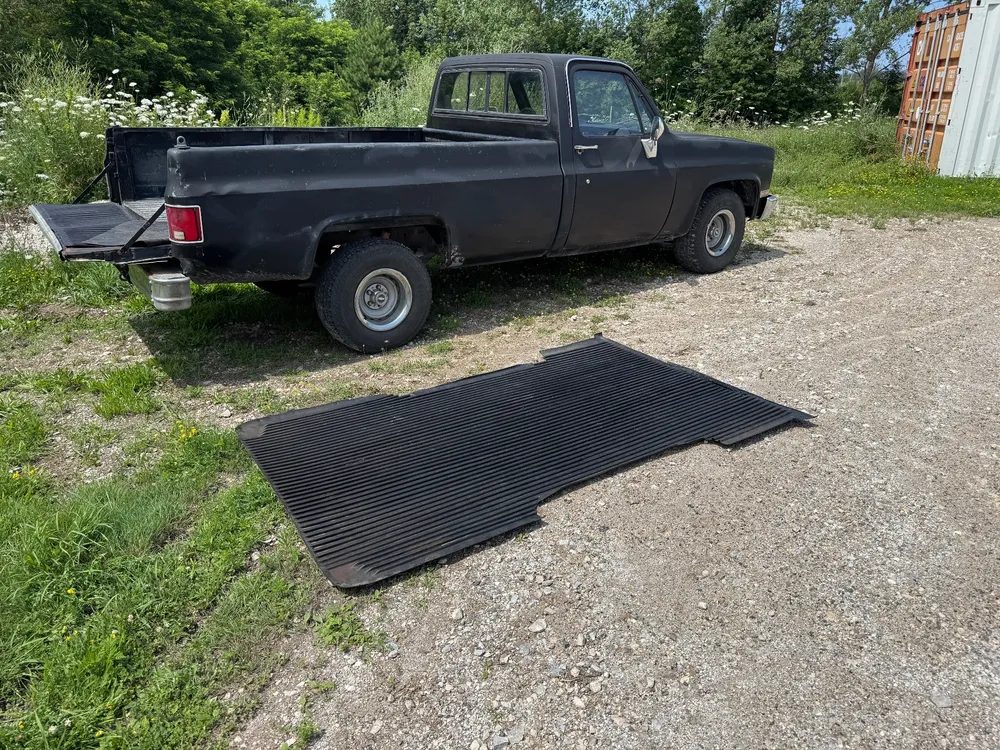 Rubber Truck Bed Mat/Liner - Longbed Squarebody Chevy/GMC C10 Fitment (No Brand Markings)