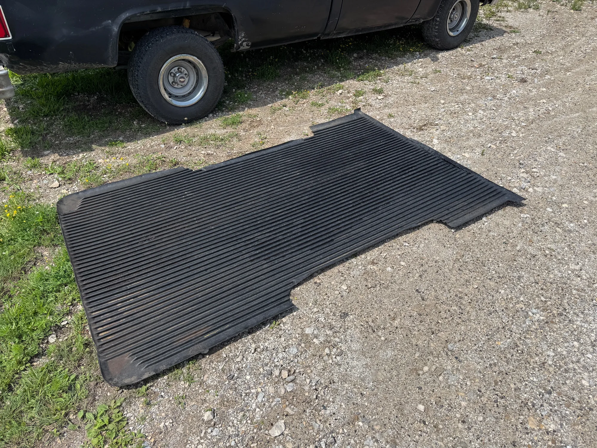 Rubber Truck Bed Mat/Liner - Longbed Squarebody Chevy/GMC C10 Fitment (No Brand Markings) — photo 2 of 3