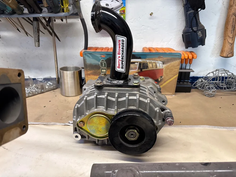 Roots-Type Supercharger Blower Unit - Berry's Blowers - VW Bus Application Likely