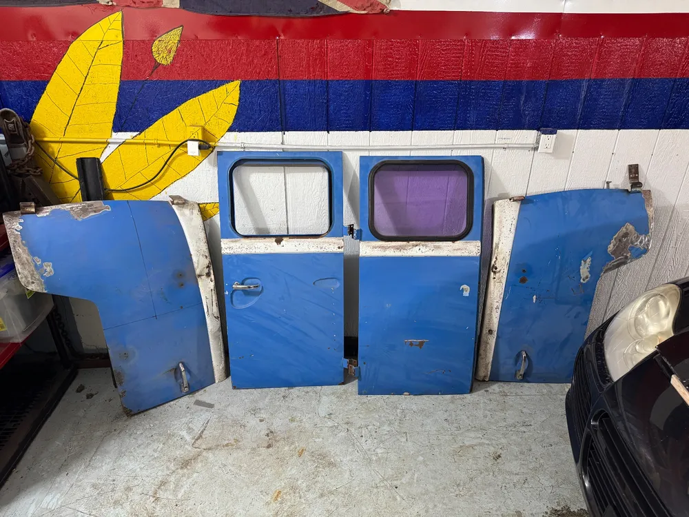 Late 1960s VW Bus Rear Barn Doors (Matched Pair) + Fender Panels - Volkswagen Type 2 - For Parts/Restoration